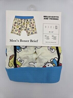 Bioworld Hello Kitty & Friends Men’s Boxer Brief XL Nwt